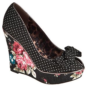 Betsey Johnson Misssie Çiçek Baskılı Dolgu Topuklu Ayakkabı