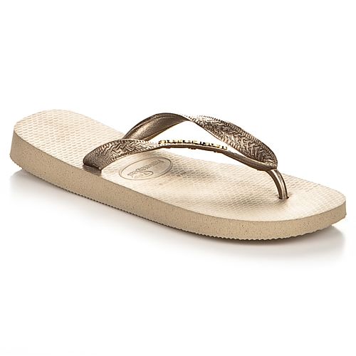 Havaianas Logo Metallic Gold