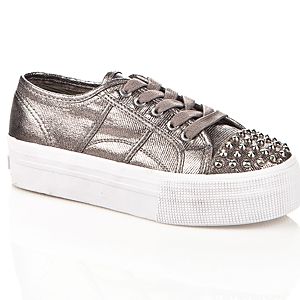 Steve Madden Braady-S Metalik Flatform Spor Ayakkabı