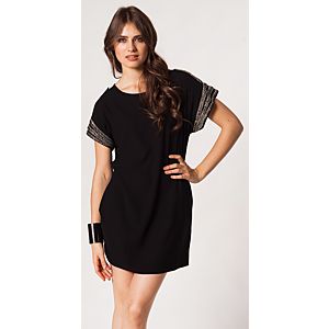 Vero Moda Mandy Kolları Boncuklu Mini Elbise