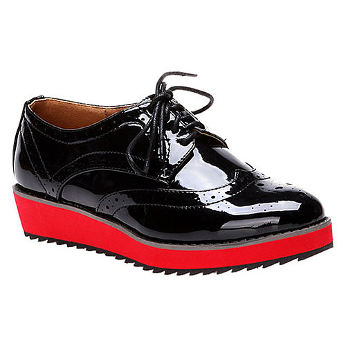 Canzone Siyah/Kırmızı Oxford Ayakkabı