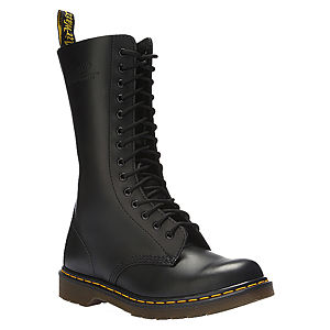 Dr. Martens Black Smooth Siyah Bağcıklı Çizme