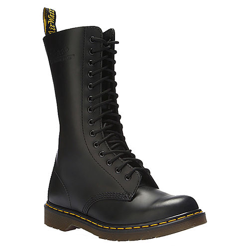 Dr. Martens Black Smooth Siyah Bağcıklı Çizme