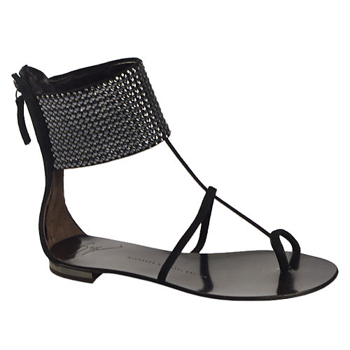 Giuseppe Zanotti Siyah Sandalet