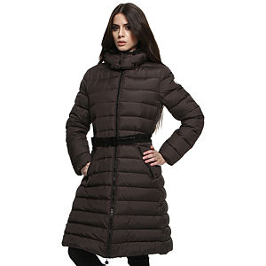 Moncler Uzun Kahverengi Mont