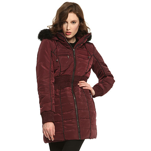 Vero Moda Kürklü Bordo Mont