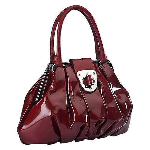 Alexander McQueen Parlak Bordo Çanta