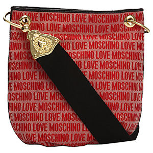 Love Moschino Yazı Desenli Kırmızı Çanta