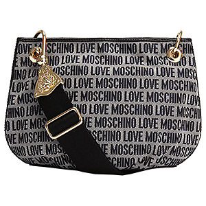 Love Moschino Yazı Desenli Lacivert Çanta