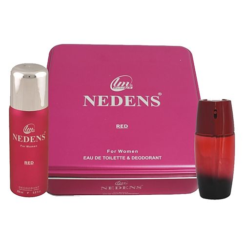 Nedens Red 75ML EDT + 150ML Deodorant Bayan Parfüm Seti