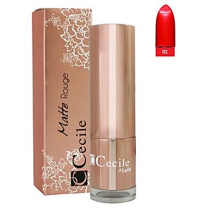 Cecile Matte Rouge Lipstick 02 Ruj