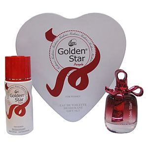 Golden Star Kırmızı Parfüm Set 75 ml EDT + 150 ml Deodorant