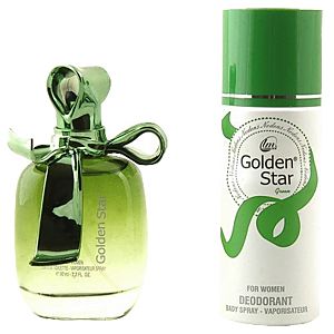 Golden Star Yeşil Bayan Parfüm Set 75ML EDT + 150ML Bayan Deodorant