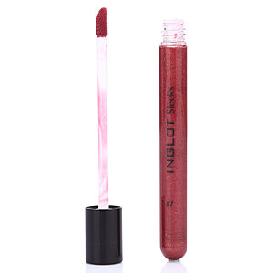 Inglot Lipgloss Sleeks 47 Simli Koyu Kırmızı