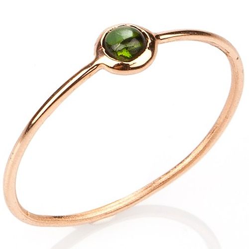 Elif Doğan Jewelry    Koyu Yeşil Tekli Bubble Yüzük