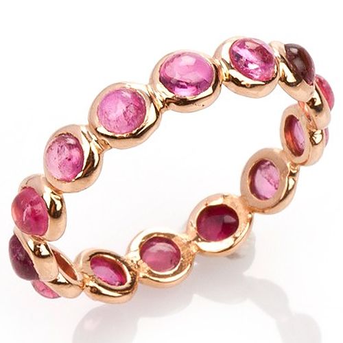 Elif Doğan Jewelry    Pembe Tam Tur Bubble Yüzük