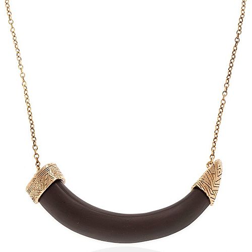 House of Harlow 1960    Horizontal Horn Pendant Kolye