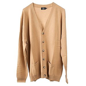 Silk & Cashmere    Camel Rengi Arma Hırka