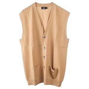 Silk & Cashmere    Jan Camel Rengi Yelek