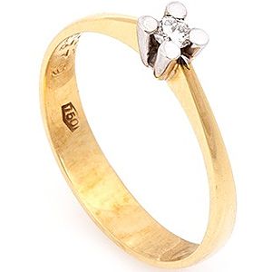 By Gold    0,08 ct Pırlanta Yüzük