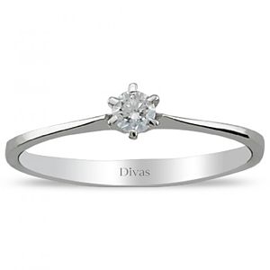 Divas Diamond    0,10 ct Pırlanta Tektaş Yüzük