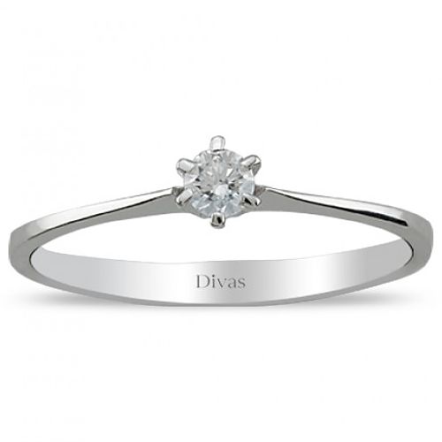 Divas Diamond    0,10 ct Pırlanta Tektaş Yüzük