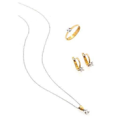 By Gold    Pırlantalı Tek Taş Set