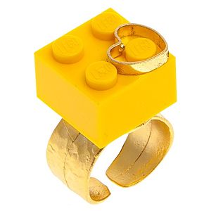 Deryasal Takıntılar     Sarı Lego Yüzük