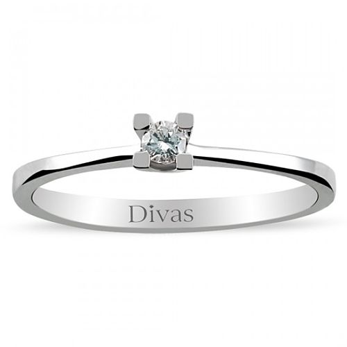 Divas Diamond    0,04 ct Pırlanta Gümüş Yüzük