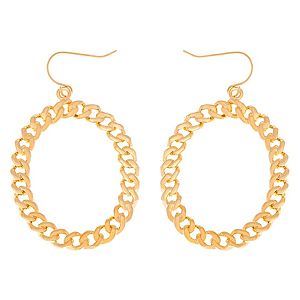 Lin Jewelry    Zincirli Halka Küpe
