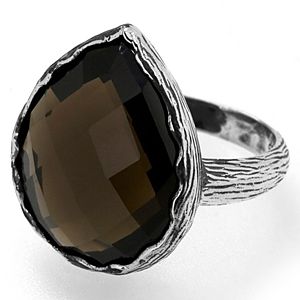 Melin Paris    Smoky Quartz Gümüş Yüzük