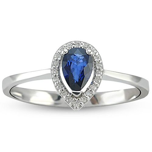 Blue Diamond    0.40 ct Safir Yüzük