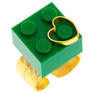 Deryasal Takıntılar     Yeşil Lego Yüzük