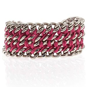 Chain Reaction    Pembe Chain Braid Trio Metalik Bileklik