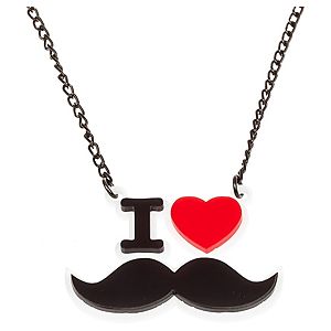Dilara Edipbalkır    Mini I Love Mustache Kolye