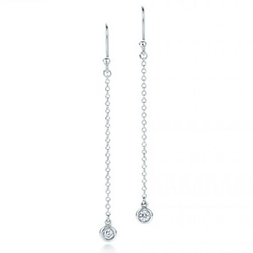 Tiffany & Co.     Elsa Peretti Two Diamonds By The Yard Drop Küpe