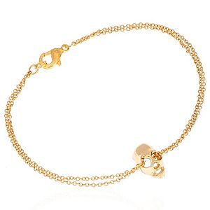 Atelier Petites Pierres    Gold Skull Bileklik