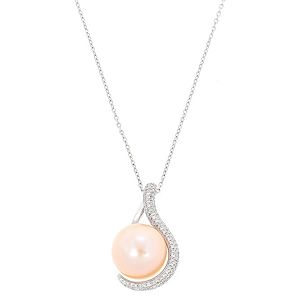 By Gold    0,19 ct orange pearl kolye