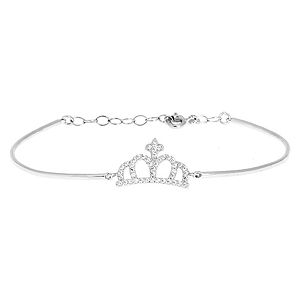 Kurshuni    Gümüş Crown Bileklik