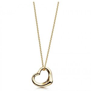 Tiffany & Co.     Elsa Peretti Open Gold Heart Kolye