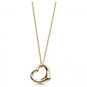 Tiffany & Co.     Elsa Peretti Open Gold Heart Kolye