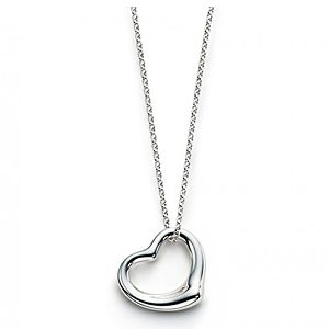 Tiffany & Co.     Elsa Peretti Open Single Heart Kolye