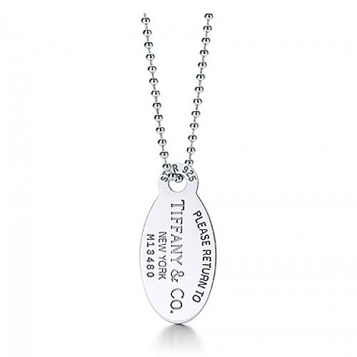 Tiffany & Co.     Oval Tag Kolye