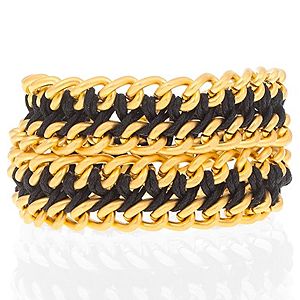 Chain Reaction    Siyah Chain Braid XL Bileklik ve Kolye