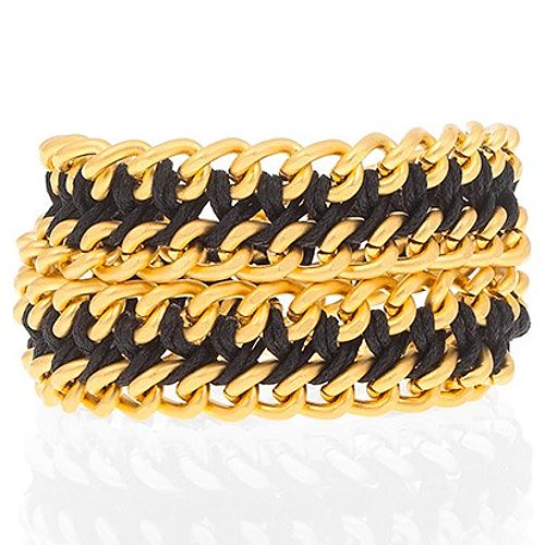 Chain Reaction    Siyah Chain Braid XL Bileklik ve Kolye