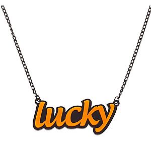 Vreskala    Siyah Kayısı Sarı Lucky Kolye