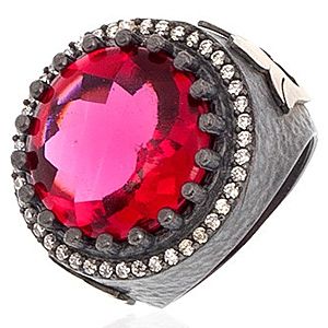 Zivatu    Ruby Quartz Taşlı Yüzük