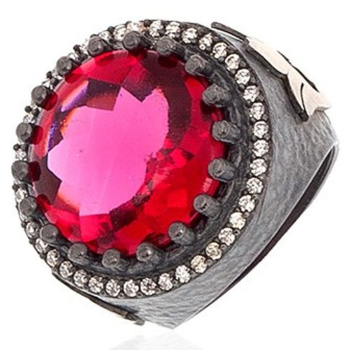 Zivatu    Ruby Quartz Taşlı Yüzük