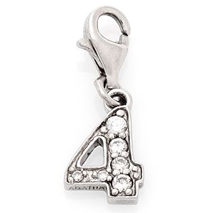 AGATHA Paris    Taşlı "4" Rakam Charm