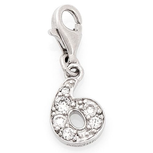 AGATHA Paris    Taşlı "6" Rakam Charm